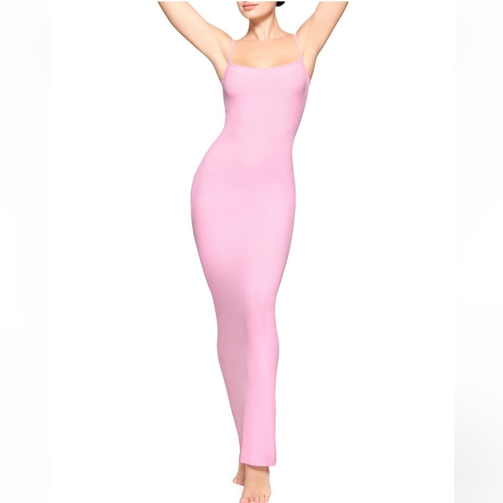 Always sold out Skims Barbie pink maxi dress